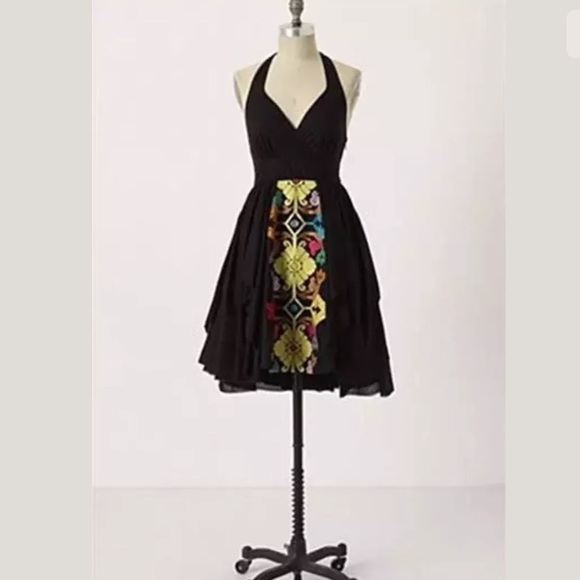 Anthropologie Dresses & Skirts - Anthropologie Embroidered Palenque Halter Dress